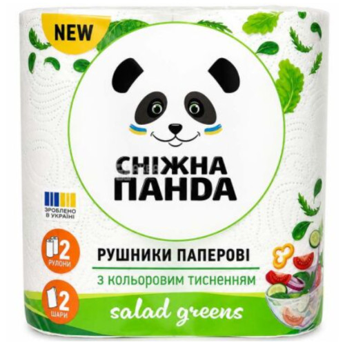 Рушники паперові «Сніжна Панда», 2 рулони